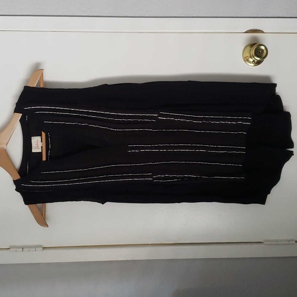 Anthropologie Deletta medium black sleeveless blouse